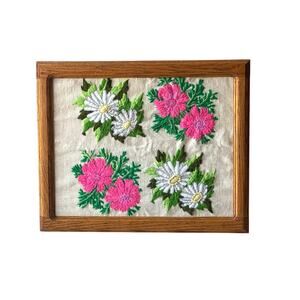 Vintage Crochet Flower Wall Art: Cottagecore, Whimsy, Fairycore, Spring